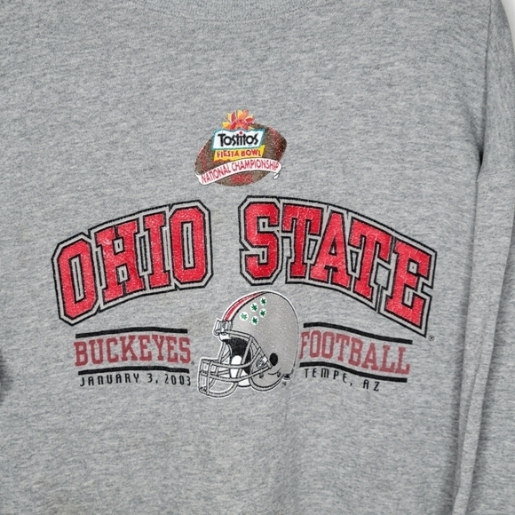 Vintage Ohio State Buckeyes Tostitos Fiesta Bowl Football Crewneck Sweatshirt - Picture 3 of 5